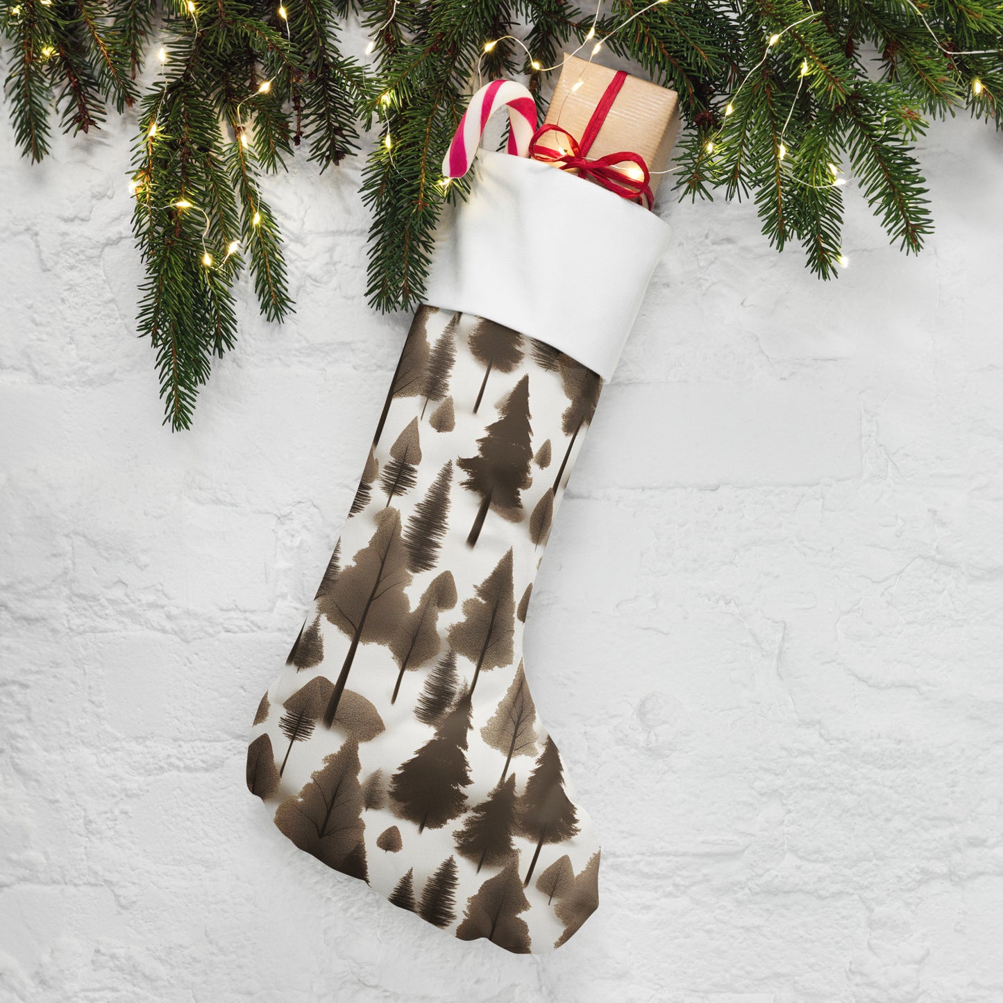 Forest Christmas stocking