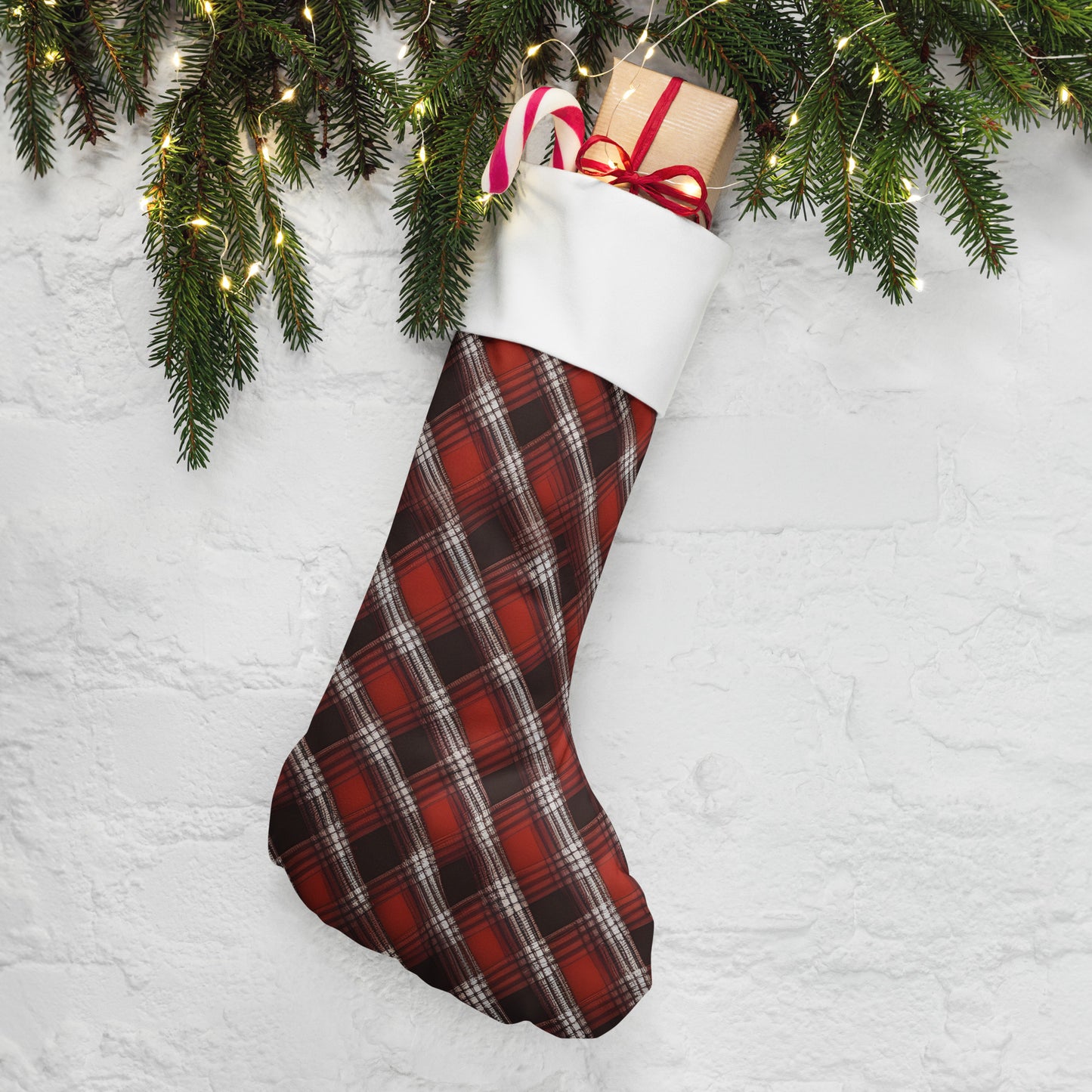 Flannel Christmas stocking